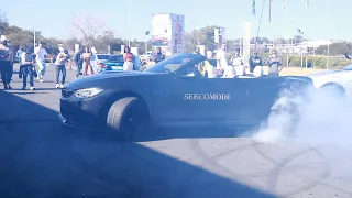 BMW M4 Crazy Donuts and Burnouts // MSG Charity Drive