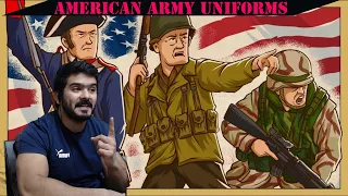 Evolution of American Army Uniforms | Animated History CG Reaction