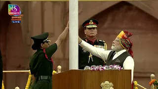 PM Modi unfurls the Indian Flag at the Red Fort on India's 77th Independence Day | 15 August, 2023