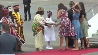 Michelle Obama, Visits Liberia