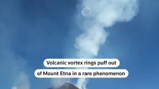 Rare volcanic vortex rings puff out of Mount Etna | REUTERS