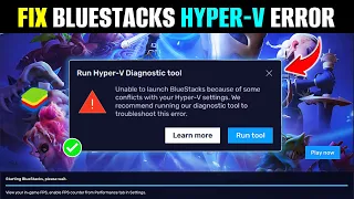 How to Fix Bluestacks Hyper V Error Windows 11 | Bluestacks Run Hyper V Diagnostic Tool Problem