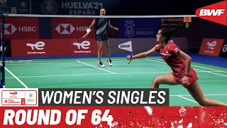 TotalEnergies BWF World Championships 2021 | Evgeniya Kosetskaya (NBFR) v Clara Azurmendi (ESP)