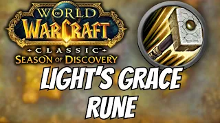 Light's Grace Rune for Paladin | Phase 3 Season of Discovery