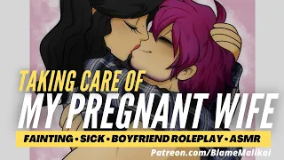 Cute Yandere: Sick Fainting Cuddles [Pregnancy] [Sleep Comfort] [Kisses] Boyfriend Roleplay M4F ASMR