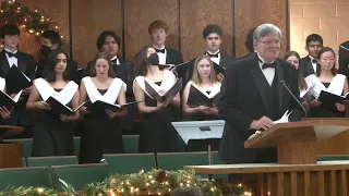 Gunn High School Chamber Singers at the 2022 Christmas Creche Exhibit