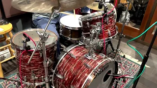 Yamaha D22 drum set from late 1960s recorded with iPhone mic only