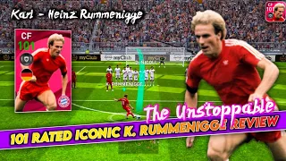 ICONIC RUMMENIGGE 101 Rated Card Review 🔥THE UNSTOPPABLE 😱 How Fantastic This Card Is ?? | PES2021