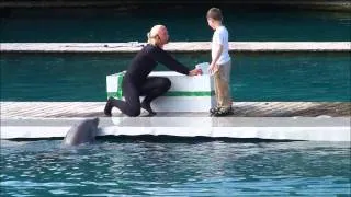 Wade with Flipper at Miami Seaquarium