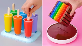 Fancy Rainbow Cake Decorating For Cake Lovers | Amazing Chocolate Cake Decoration Ideas