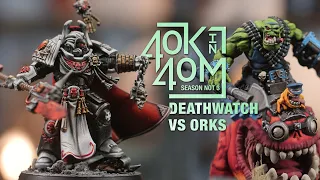 Deathwatch vs Orks! Purge the Xenos! Community army led by Space Marine Steve.