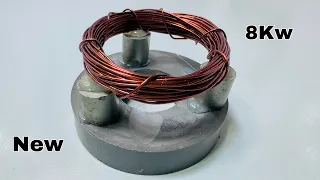 Turn magnetic copper coil into 240v generator new tricks 2024