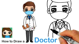 How to Draw a Doctor ❤️🏥 Health Care Hero