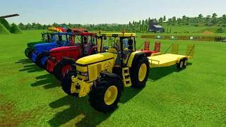 Transportation of machines in farming simulator fs22