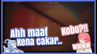 Kobo sampai gak sengaja mencakar tangannya Mikochii 【Hololive SUB INDO】