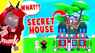 My Best Friend SECRETLY Built A HOUSE Above Mine And I Didn't KNOW In Adopt Me!   (Roblox)