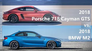 2018 Porsche 718 Cayman GTS vs 2018 BMW M2 (technical comparison)