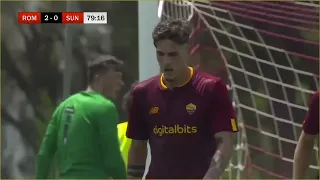 Nicolo Zaniolo goal for AS Roma v Sunderland | Pre-Season Friendly