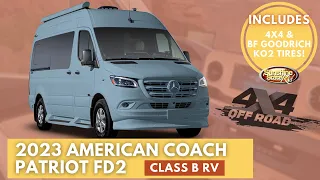 Tour the NEW 2023 American Coach Patriot FD2 4x4 Class B RV with Eco-Freedom Lithium Package!