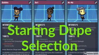 What starting Dupes to choose : Tutorial nuggets : Oxygen not included