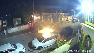 Car accident caught on Camera in Jamaica