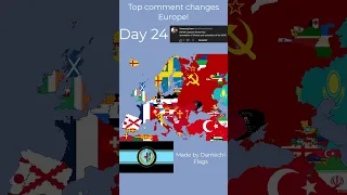 Top comment changes Europe! (Day 24) #shorts #europe #map (request by: @CainWH40k )