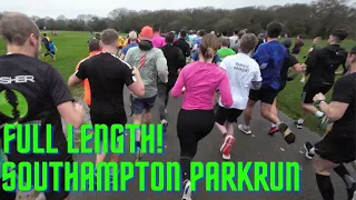 Full Length Southampton Parkrun in 22:07 on 30th December 2023