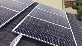 DIY: solar photovoltaic power plant on home roof installation