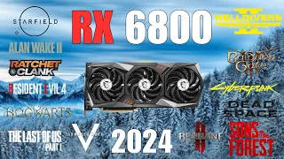 RX 6800 Gaming Benchmark in 2024 - Test in 20 Games - 1080p 1440p