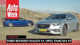 Ford Mondeo Wagon vs. Opel Insignia ST - AutoWeek Dubbeltest - English subtitles