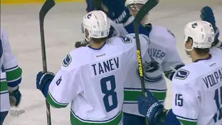 Chris Tanev First NHL Goal and Overtime Winner - Canucks at Oilers - 02.04.13 - HD