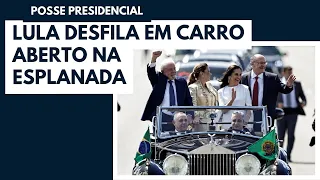 Posse de Lula: Início do desfile em carro aberto na Esplanada