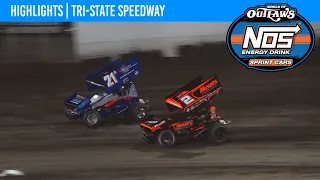 World of Outlaws NOS Energy Drink Sprint Cars | Tri-State Speedway | April 20, 2024 | HIGHLIGHTS