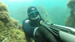 Подводная охота  Нырять "по - Черному" Spearfishing in Black Sea