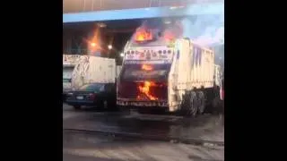 DSNY Collection Truck On Fire