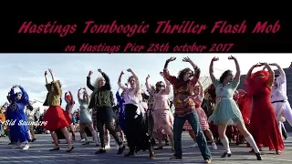 The Hastings Tomboogie Thriller Flash Mob on hastings pier 28/10/17