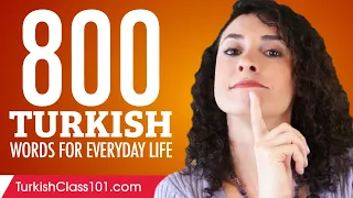 800 Turkish Words for Everyday Life - Basic Vocabulary #40
