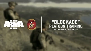 BLOCKADE - 15th MEU Haymaker 1 Platoon Training // Arma 3 CO-OP Gameplay