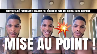 MARVIN TACLÉ PAR LES INTERNAUTES SUR SES FRÉQUENTATIONS💥IL RÉPOND ET FAIT UNE GROSSE MISE AU POINT⚡️