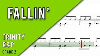 Fallin' (Drum Sheet Music) - Trinity R&P - Grade 2