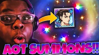 THE BEST ATTACK ON TITAN COLLAB SUMMONS YOU WILL EVER SEE!!! | 7DS: Grand Cross