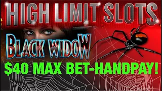 HIGH LIMIT SLOT MACHINE BLACK WIDOW MAX BET BONUS JACKPOT * HIGH LIMIT SLOTS