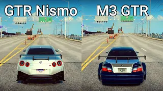 NFS Heat: Nissan GTR Nismo vs BMW M3 GTR - Drag Race