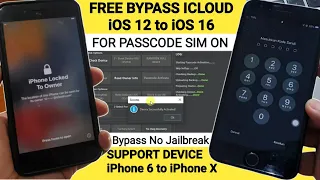 How to Bypass iCloud iPhone (iPhone 6-iPhone X) Support (iOS 12 - iOS 16) Full Free Tool (Passcode)