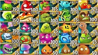 All Plants Premium Max Level Up System Vs Zombies Pvz 2 in Plants vs. Zombies 2: Gameplay 2017