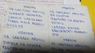 Oracion ni Sr. Santiago at ang kanyang tunay na Storya.