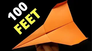 How to Make a Paper airplane that fly far (100 m) - Bast paper airplane in the world.