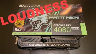 Gainward Panther Geforce RTX 4080 Super - loudness, coil whine, fans, noise, benchmark