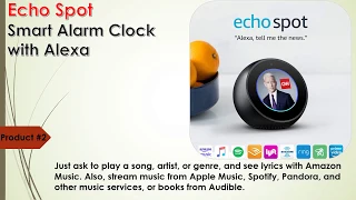 Echo Spot - Smart Alarm Clock with Alexa