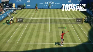 Top Spin 2K25 - Roger Federer Vs Daniil Medvedev I Halle Open I Legend Difficulty (PS5)